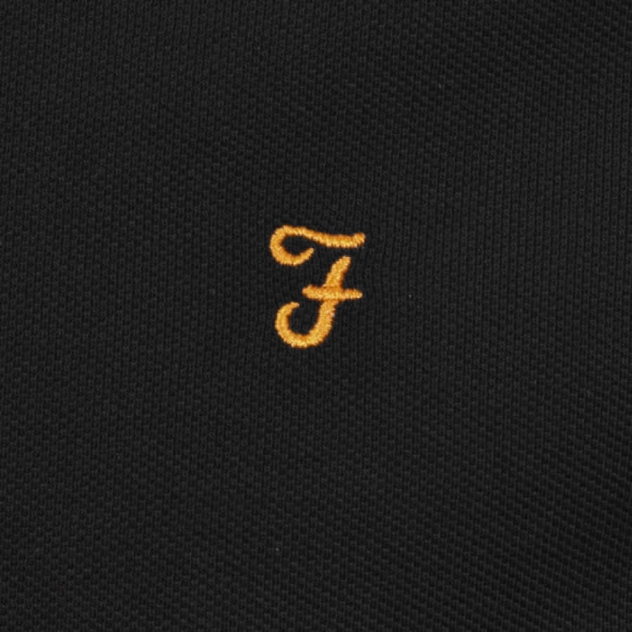 Alternative Image for ProductFarah Vintage Short Sleeve Polo T Shirt Black3